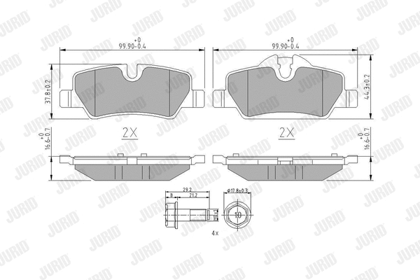 Brake Pad Set, disc brake (573763J)
