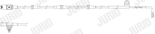 Warning Contact, brake pad wear (FWI298)