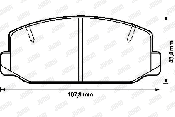 Brake Pad Set, disc brake (572192J)