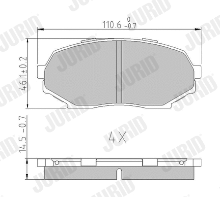 Brake Pad Set, disc brake (572223J)