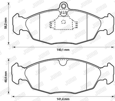 Brake Pad Set, disc brake (571492J)