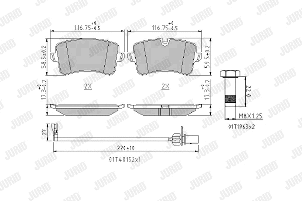 Brake Pad Set, disc brake (573428J)