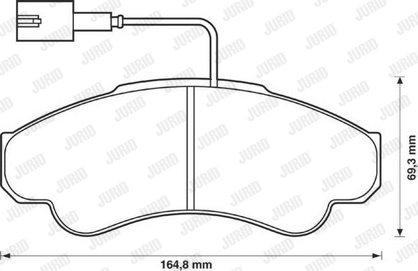 Brake Pad Set, disc brake (573114J)