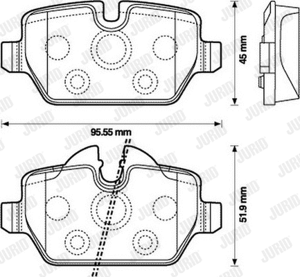 Brake Pad Set, disc brake (573136JC)