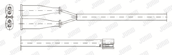 Warning Contact, brake pad wear (581316)