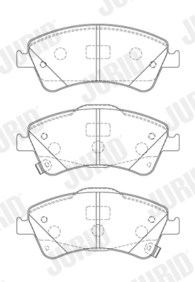 Brake Pad Set, disc brake (572525J)