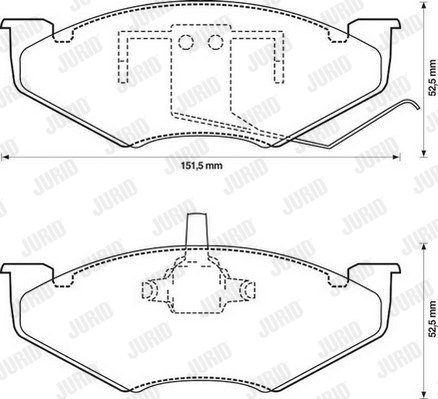 Brake Pad Set, disc brake (571518J)