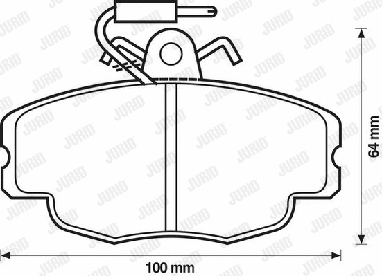 Brake Pad Set, disc brake (571405D)