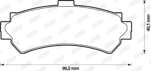 Brake Pad Set, disc brake (572398J)