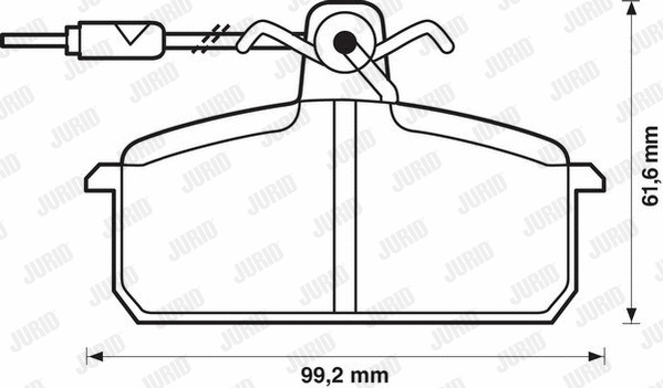 Brake Pad Set, disc brake (571454J)