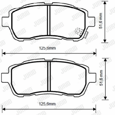 Brake Pad Set, disc brake (573249JC)