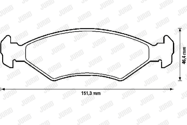 Brake Pad Set, disc brake (572388J)