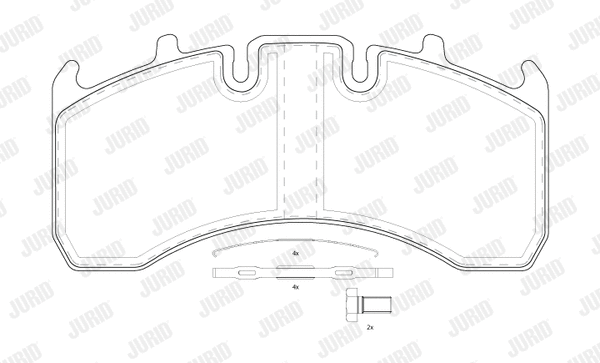 Brake Pad Set, disc brake (2916909560)