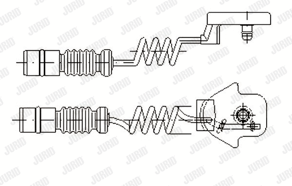 Warning Contact, brake pad wear