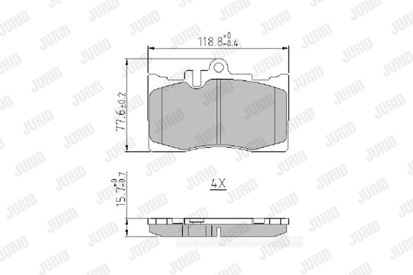 Brake Pad Set, disc brake (573935J)