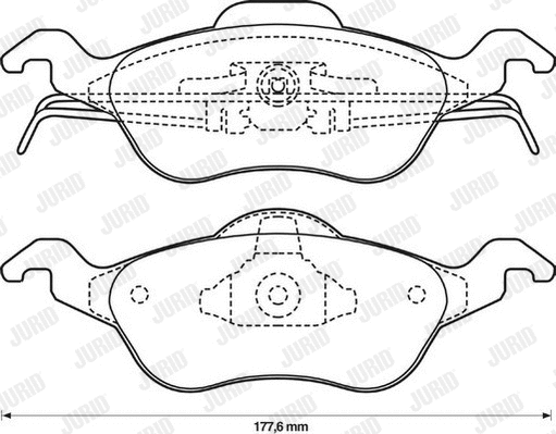 Brake Pad Set, disc brake (571967D)
