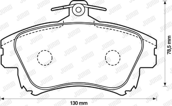 Brake Pad Set, disc brake (573039J)