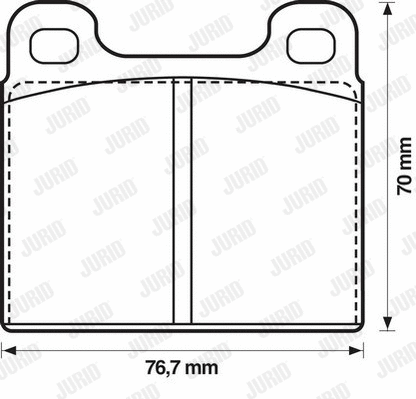 Brake Pad Set, disc brake (571215D)