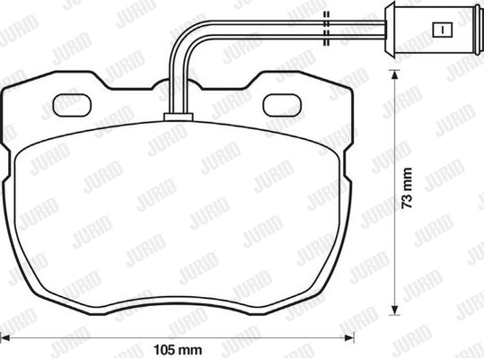 Brake Pad Set, disc brake (571439D)