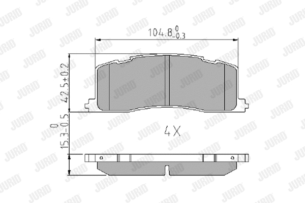 Brake Pad Set, disc brake (572386J)