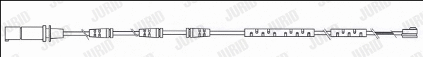 Warning Contact, brake pad wear (581452)