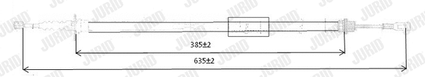 Cable Pull, parking brake (431241J)