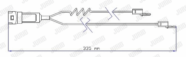 Warning Contact, brake pad wear (587003)