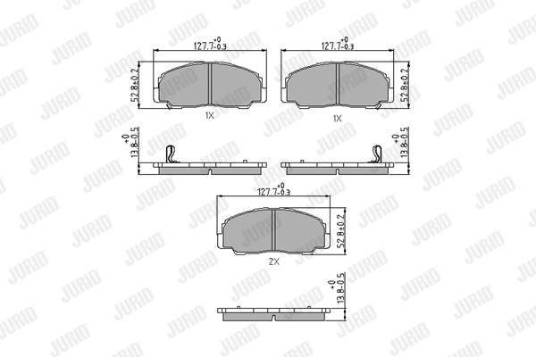 Brake Pad Set, disc brake (572278J)