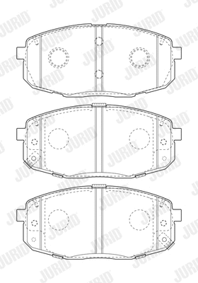 Brake Pad Set, disc brake (573813J)