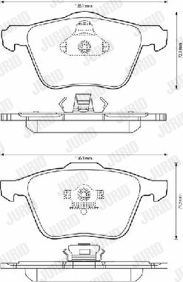 Brake Pad Set, disc brake (573142J)