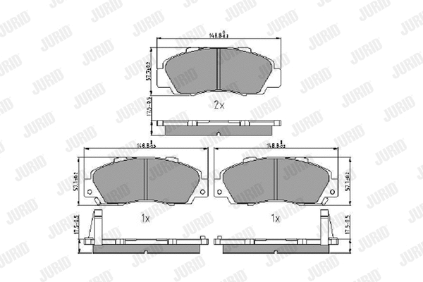 Brake Pad Set, disc brake (573946J)