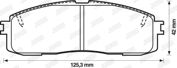 Brake Pad Set, disc brake (572264J)