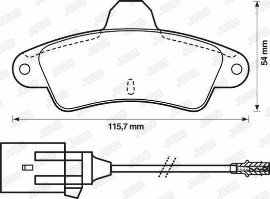 Brake Pad Set, disc brake (571755D)