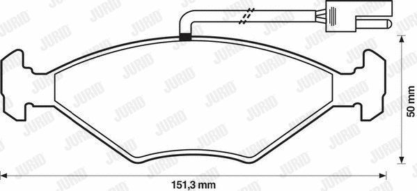 Brake Pad Set, disc brake (571449D)