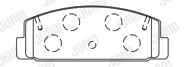 Brake Pad Set, disc brake (572490J)