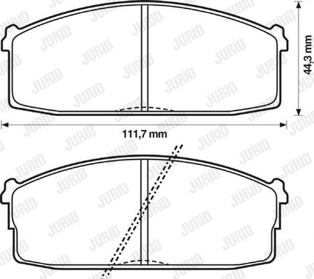 Brake Pad Set, disc brake (572230J)