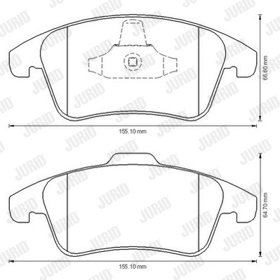 Brake Pad Set, disc brake (573193JC)