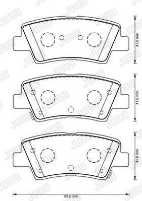 Brake Pad Set, disc brake (573369J)