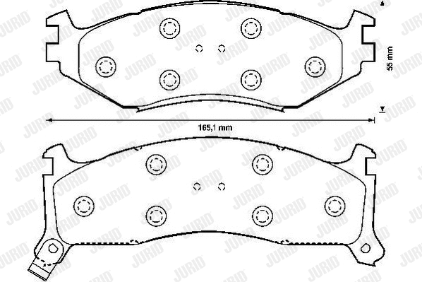 Brake Pad Set, disc brake (571515J)