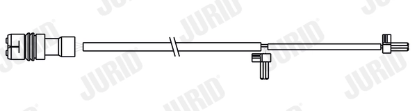 Warning Contact, brake pad wear (FWI382)