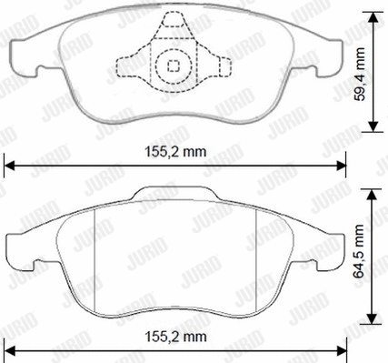 Brake Pad Set, disc brake (573268JC)