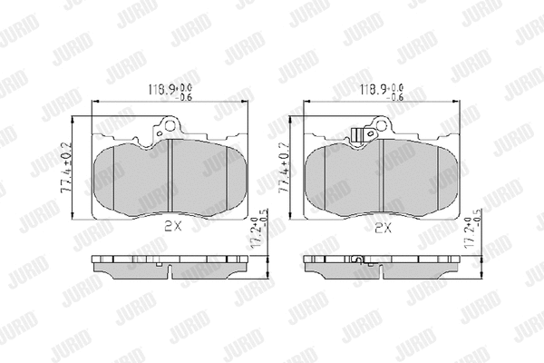 Brake Pad Set, disc brake (573413J)