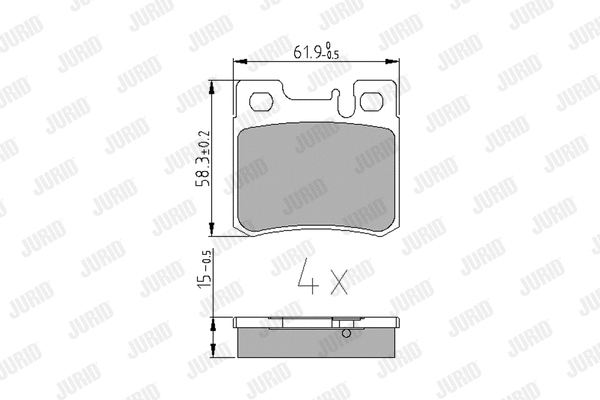 Brake Pad Set, disc brake (571435J)