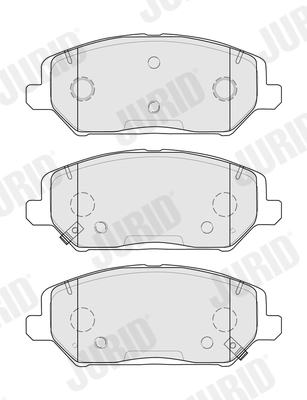 Brake Pad Set, disc brake (574057J)