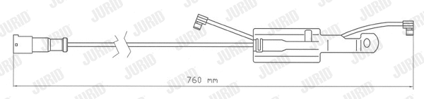 Warning Contact, brake pad wear (587046)