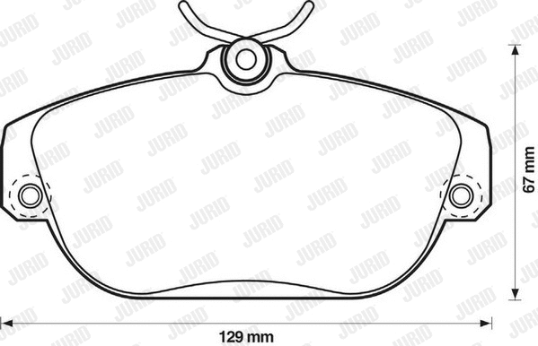 Brake Pad Set, disc brake (571456D)