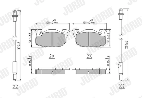 Brake Pad Set, disc brake (571525J)