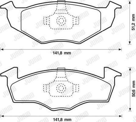 Brake Pad Set, disc brake (571923D)