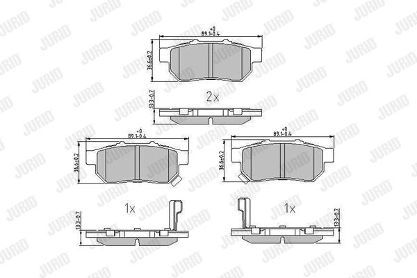 Brake Pad Set, disc brake (572473J)