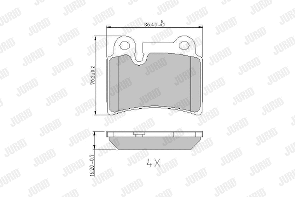 Brake Pad Set, disc brake (573297J)